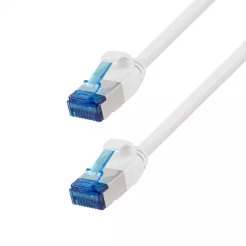 LogiLink Cat.6A Slim S/FTP LSZH Patch Cable, balts, 5m, SlimLine