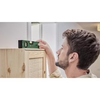 BOSCH DIY līmeņrādis 25 cm zaļš ar V-rievu un slīpētu pamatni
