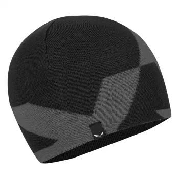 Salewa Pure Reversible Wool Beanie vilnas cepure, Black Out, unisex