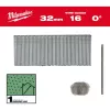 Milwaukee 16 Gauge 25 mm taisnas apdares naglas M18 FN16GS (5000 gab. iepakojums)
