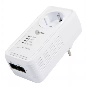 ALLNET ALL3075v4 viedais kontaktdakša ar Wi-Fi un Ethernet, enerģijas uzraudzība, F tipa Schuko, 16A, 3680W