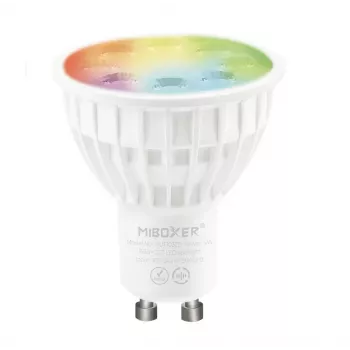 Miboxer FUT103 LED Retrofit GU10 4W RGB-WW viedais prožektors 2.4G