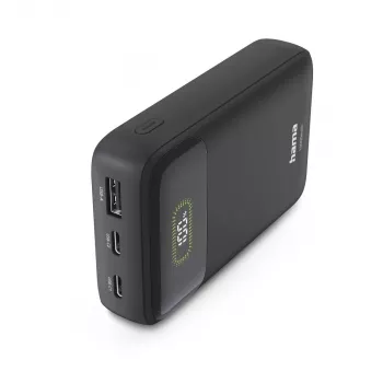 Hama Power Pack PD10 20W 10000 mAh Power Bank, USB-C, USB-A, Antracīts