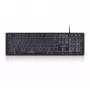 Perixx PERIBOARD-317 vadu apgaismota tastatūra, melna, 105 taustiņu QWERTY, balts LED, USB