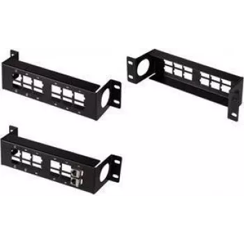 LogiLink 10 collu Keystone sadales panelis, 12 porti, melns RAL 9005, 1.5U, tērauds, nevairots