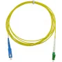 BlueOptics Simplex šķiedru optikas savienojuma kabelis LC/APC uz SC/UPC viens režīms OS2 7m LSZH dzeltens