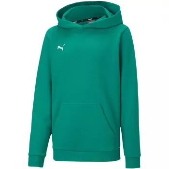 PUMA teamGOAL 23 Casuals Hoody Jr sporta krekls ar kapuci, meža zaļš, 128