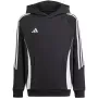adidas Tiro 24 kapuces sporta krekls melns IJ5611 128cm