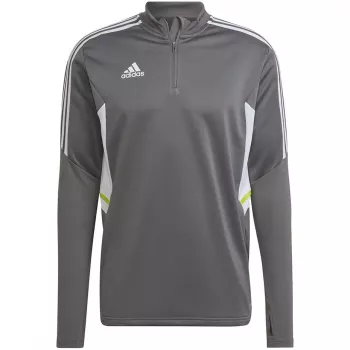 adidas Condivo 22 Training Vīriešu džemperis 1/2 rāvējslēdzējs Pelēks/Balts HD2312