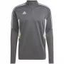 adidas Condivo 22 Training Vīriešu džemperis 1/2 rāvējslēdzējs Pelēks/Balts HD2312