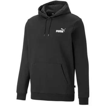 PUMA ESS+ 2 Col Small Logo Hoodie FL Melns