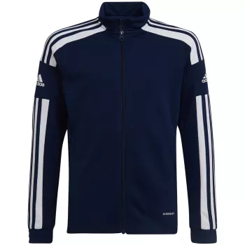 adidas Squadra 21 Treniņu pilna rāvējslēdzēja sporta krekls tumši zils HC6276 jauniešiem 140cm