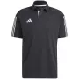 adidas Tiro 23 Competition Polo vīriešu polo T-krekls melns HK8051 S