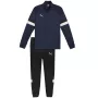 PUMA vīriešu Team Rise treniņu jaka ar pilnu rāvējslēdzēju, Peacoat/Puma Black, L izmērs