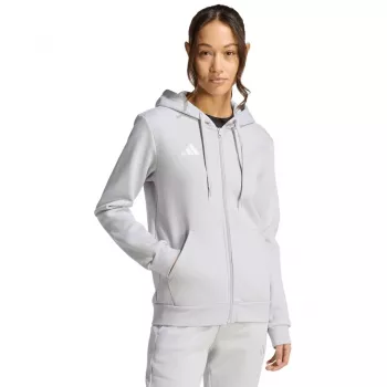 adidas Sieviešu Entrada 26 Pilna rāvējslēdzēja kapuce Pelēka S