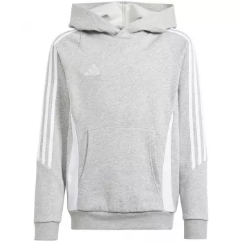 adidas Tiro 24 Kapuču sporta krekls jauniešiem, pelēks, 164 cm