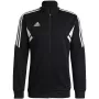 adidas Condivo 22 Sieviešu treniņjakas melnā krāsā, slim fit, pilna rāvējslēdzēja, AEROREADY Primegreen pārstrādāts poliesters HA6252