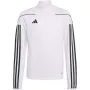 adidas Tiro 23 League treniņu tops balts/melns IB8477 jauniešiem 128cm