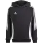 adidas Tiro 24 Kapuču sporta krekls Melns IJ5611 140cm