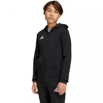 adidas Entrada 26 pilna rāvējslēdzēja kapuce bērniem melna 116cm