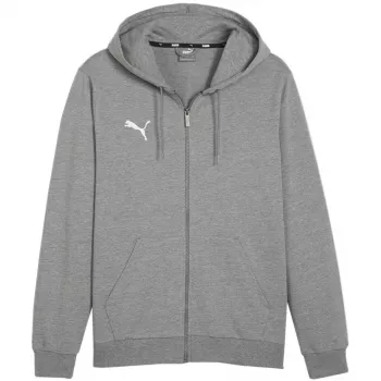 PUMA Team Goal Casuals kapuces sporta krekls Medium Grey Heather vīriešiem, S izmērs