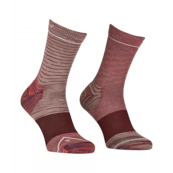 Ortovox Alpine Mid Socks Sieviešu pārgājienu zeķes - Wild Rose