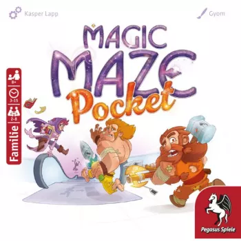 PEGASUS Magic Maze Pocket kooperatīvā reāllaika labirinta spēle, 1-4 spēlētājiem, vecums 8+, 15 minūtes