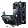 ESR Classic Hybrid Kickstand MagSafe maciņš iPhone 17 Pro / 18 Pro caurspīdīgs/melns
