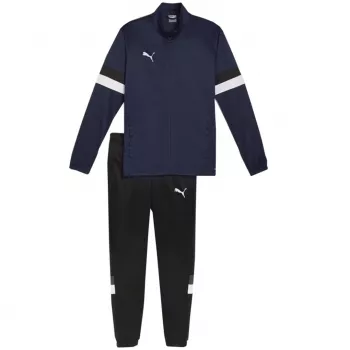 PUMA vīriešu Team Rise treniņtērps tumši zils/melns, izmērs XL