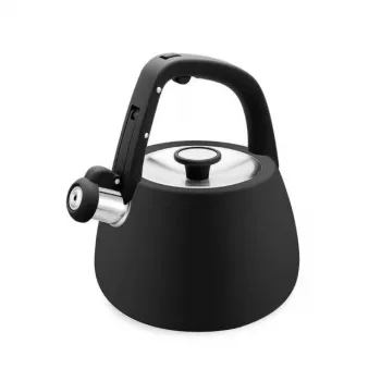 MEO Maestro Tējkanna Plīts 2.5L Matēti Melna Nerūsējošais Tērauds ar Svītru MR-1318-BLACK