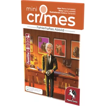 PEGASUS MiniCrimes - Flawed Image - Kooperatīva mīklu spēle, 1-2 spēlētājiem, vecumam no 10 gadiem
