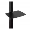 B-TECH AV SYSTEM X - Universāls divu ekrānu grīdas statīvs plakanajiem ekrāniem (VESA 600 x 400) - 2,4 m, melns