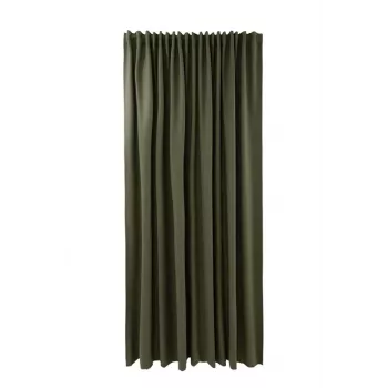 Bari W3630-5057 Zaļš aizkaru ar cilpām 260x280 cm