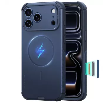 ESR Cyber Tough MagSafe maciņš iPhone 17 Pro Max / 18 Pro Max - zils
