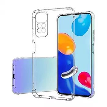 Evelatus Xiaomi Redmi Note 11/11S Military Shockproof Silicone Case TPU Transparent