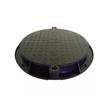 Dārza kanalizācijas vāks 780PE-B A15 melns HDPE lūkas vāks
