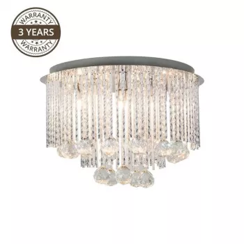 Griestu lampa ICELAND 19156L 6x25W G9 hromēta ar matētu stiklu