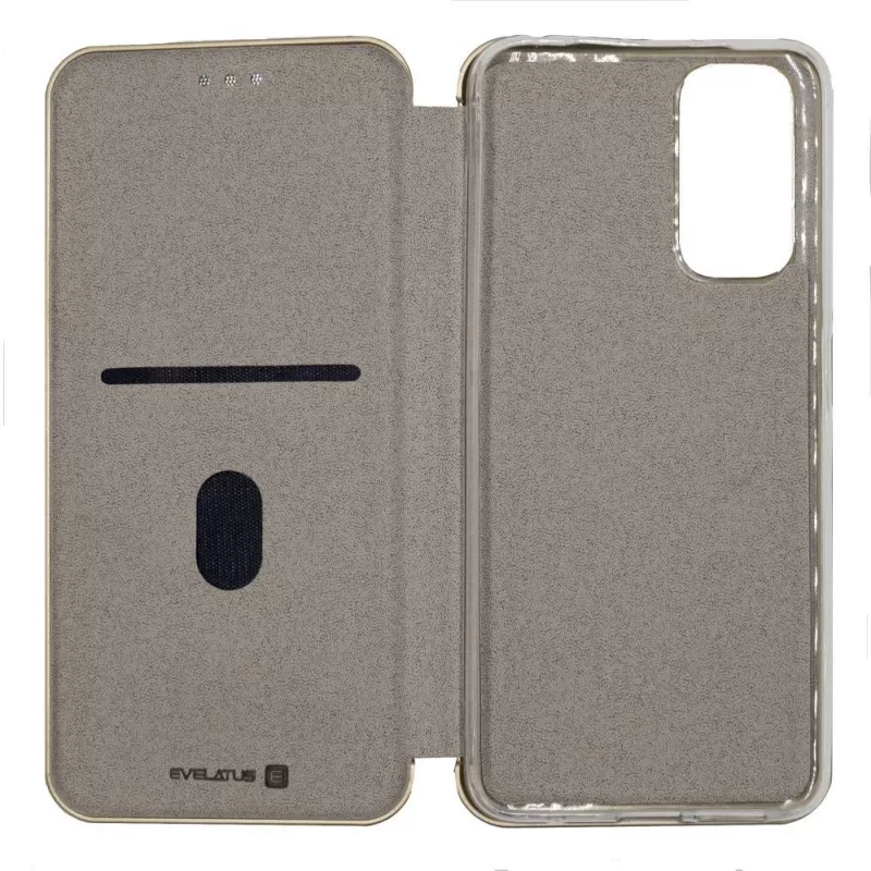 Evelatus Xiaomi Redmi Note 10S / Poco M5s grāmatas vāciņš zelts