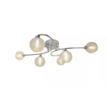 Griestu lampa CL16022-6 6x28W G9 Moderns Hromēts 6 gaismu gaismeklis