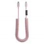 Native Union Pop Cable USB-C uz USB-C 2,4 m 60W pīts kabelis (Candy)