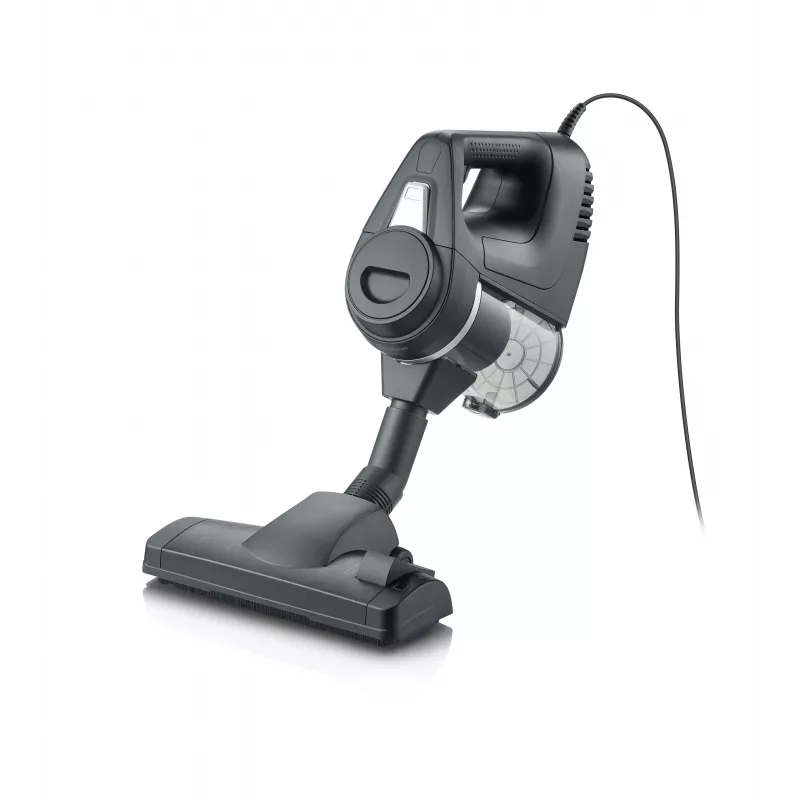 Severin CY 007080 Bezputu cilindra putekļsūcējs ar HEPA 13 filtru, Multi-Cyclone tehnoloģiju, 750 W, melns/sarkans