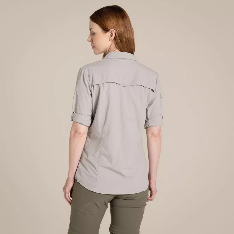 Craghoppers NosiLife Adventure LS Shirt III Sieviešu ceļojumu krekls - Soft Mushroom