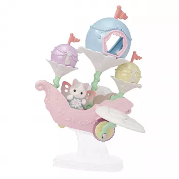 EPOCH Sylvanian Families Maģiskais balonu kuģis ar figūriņu - Piedzīvojumu sērijas rotaļu komplekts
