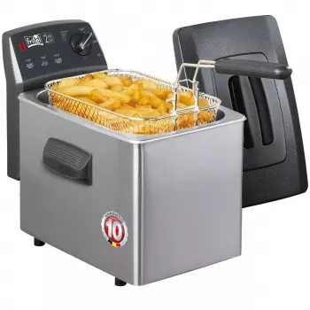FRITEL TURBO SF Fritieris 4L 2800W Antracīta metālisks/Sudrabs