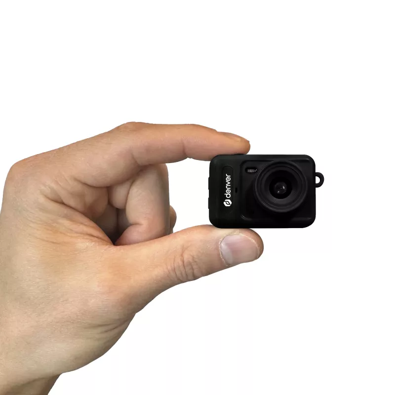 Denver DMC-1003B Melnā mini digitālā kamera 0.3MP CMOS VGA atslēgu piekariņa tīmekļa kamera