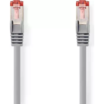 Nedis CAT6 S/FTP tīkla kabelis RJ45 vīrietis uz RJ45 vīrietis 20m apaļš LSZH pelēks