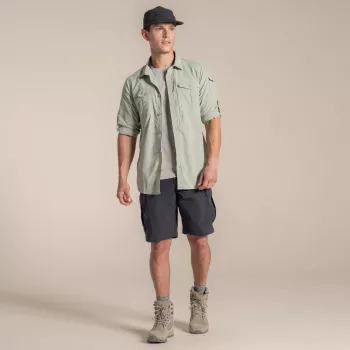 Craghoppers NosiLife Adventure LS Shirt III - Vīriešu ceļojumu krekls, Bay Leaf, M