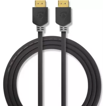Nedis High Speed HDMI kabelis ar Ethernet - 4K@60Hz, ARC, 18 Gbps, 1,00 m, antracīts