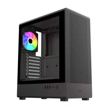 FSP/Fortron M221-BA Mid Tower korpuss, rūdīts stikls, melns
