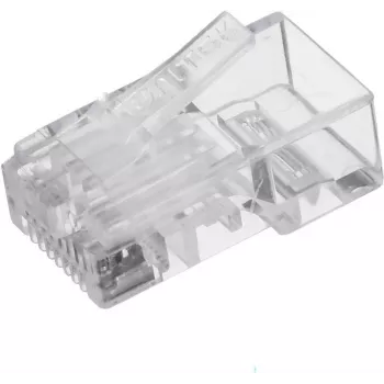 UNITEK RJ45 modulārais spraudnis (8P8C) Cat.6, 100 gab., caurspīdīgs